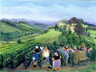 Paisagem do Chianti (óleo sobre tela)