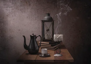 Café e Luz de Vela