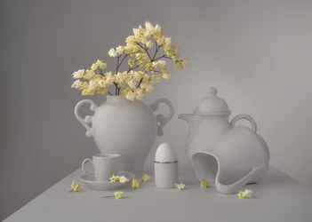 Natureza morta floral elegante
