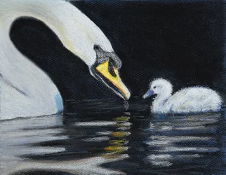 Follow Mummy, 2020 (pastel)