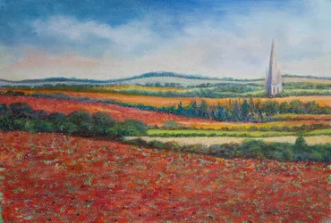 Campos de papoulas, 2021 (pastel)