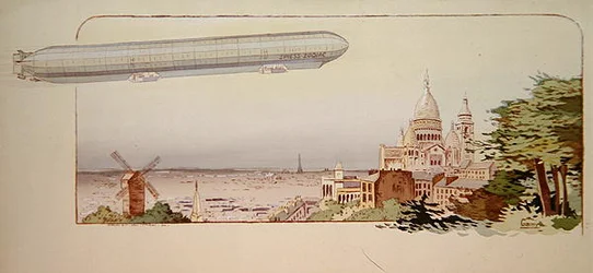 A Aeronave Spiess Zodiac, publicado por Mabileau, Paris