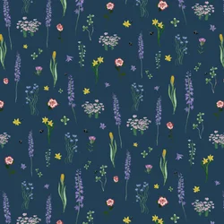 Flores da coroação, azul, 2023