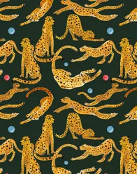 Leopardos a brincar, 2020 (aguarela e caneta sobre papel)