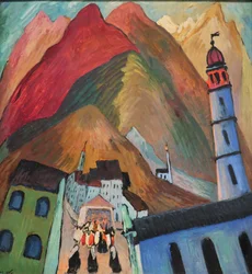 1924 Procissão de Werefkin perto de Ascona