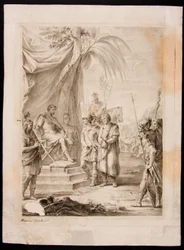 Jugurtha é amarrado e entregue a Silanus, que o leva a Marius