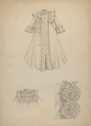 Camisa de noite, c. 1940.