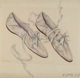 Chinelos de passeio, c. 1936.