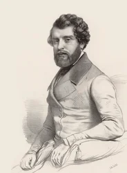 Retrato do compositor Federico Ricci 1809-1877, 1844.