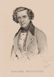 Retrato do compositor Giacomo Meyerbeer 1791-1864, 1836.