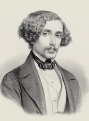 Retrato do pianista e compositor Julius Schulhoff 1825-1898 , 1850.