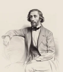 Retrato do pianista e compositor Julius Schulhoff 1825-1898 , 1854.