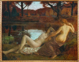 Les Dryades (pintura sobre tela)