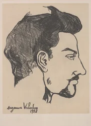 Retrato de Utrillo de perfil