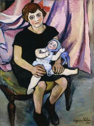 Rapariga com uma boneca, 1920