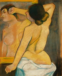 Mulher nua na frente de um espelho; Mulher nua na frente de um espelho, 1904