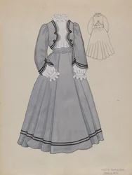 Vestido, 1936.