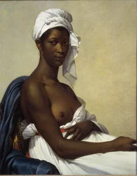 Retrato de um negrito - óleo sobre tela