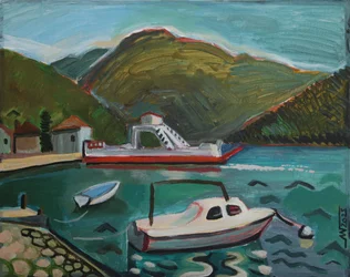 Barcos em Mountain Harbor