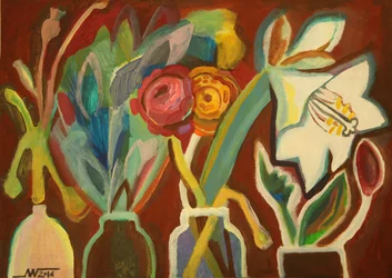 Flores abstratas vibrantes