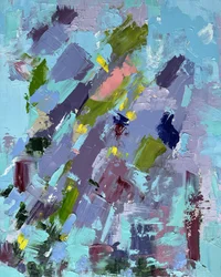 Traços abstratos coloridos