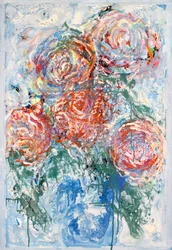 Abstrato floral vibrante