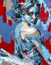 Bolshoi No. 2, 2024 (acrílico e óleo sobre tela invertida)