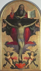 A Santíssima Trindade (tempera no painel)