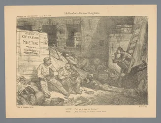 Hollandsch-Kiesrecht-agitation (título sobre o objecto)
