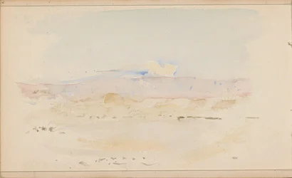 Paisagem desértica com montanhas