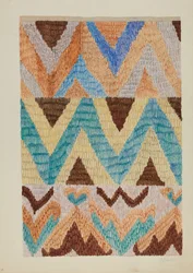 Colcha Colcha Bedspread, c. 1937.