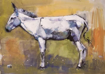 Donkey Stallion, Ronda, 1998 (mídia mista no papel)