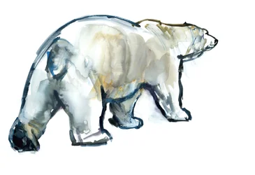 Geleira MInt (Urso Polar), 2013, (aquarela e guache sobre papel)