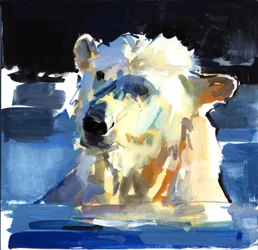 Gelo é vida, 2016, (aguarela sobre papel)