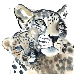 Ligação Materna, 2015, (aguarela sobre papel)