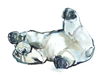 Snow Rub (Urso Polar), 2013 (aquarela e guache sobre papel)
