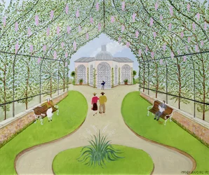 Arboreto lilás (óleo sobre tábua)