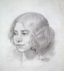 Cabeça de uma menina