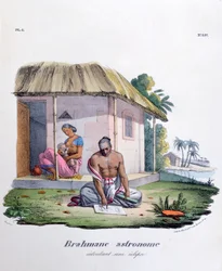 Astrônomo brâmane, Calculando o eclipse, 1828