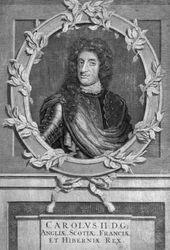 Carlos II, rei da Inglaterra, Escócia e Irlanda.
