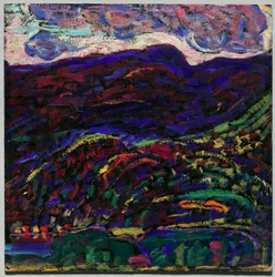 Kezar Lake, Autumn Evening, c.1910 (óleo sobre cartão)