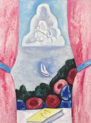 Vista de uma janela (óleo sobre tela)