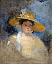 "Retrato da Princesa Victoria, futura rainha Victoria" (1819-1901) Pintura de Martin Archer Shee (1769-1850)