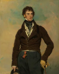 Retrato de um cavalheiro, por volta de 1815-1830 (óleo sobre tela)