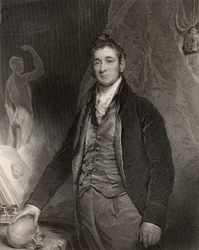 Sir Anthony Carlisle, gravado por H. Robinson, da &39;National Portrait Gallery, volume I&39;, publicado c. 1820