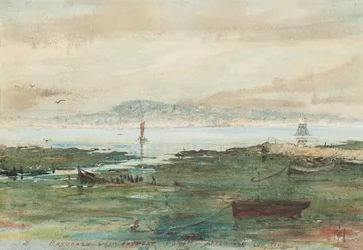 Tarde de maré baixa: Broughty de Tayport