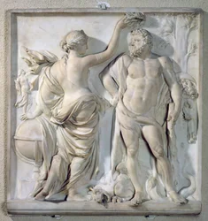 Hércules coroada pela glória, 1671 (mármore)