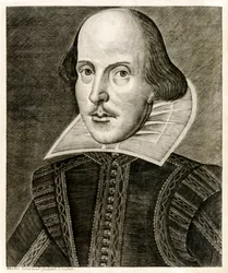 William Shakespeare da página de título de 