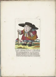 De dwerg Crispin Skarnitz, ca. 1710
O Honorável e Grande Senhor Branco Sir Crispin, Skarnitz, Senhor Hereditário de Pfeffermühl, Cavaleiro da Brave Hut (título sobre o objecto)
Il Callotto resurcitato oder Neu eingerichtes Zwerchen Cabinet (título da sér
