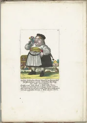 A dwerg Ursula Schleglin, cerca de 1710 Ursula Schleglin, Maijr Mensch im Herren hoff zu Bluntzingen, que agora cumpriu seu meio ano (título no objeto) Il Callotto resurcitato ou Armário Pequeno Recém Mobilado (título da série)